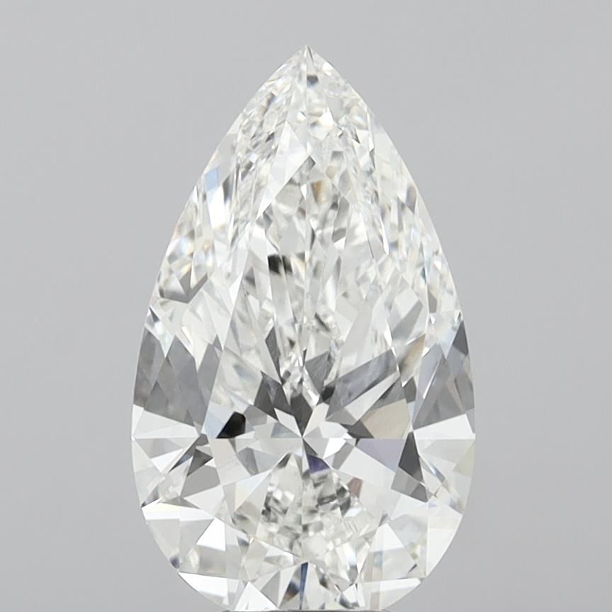 6.08ct Pear F VVS2 Lab-Grown Diamond