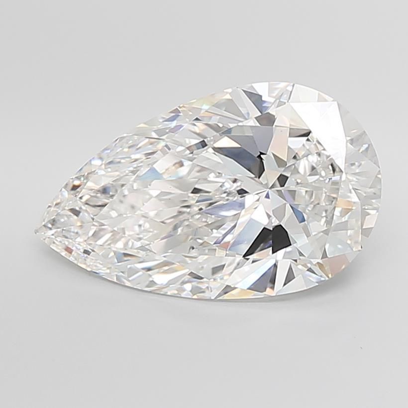 10.04 Carat PEAR Shape F Colour VVS2 Clarity  Cut - White Lab Diamond - 608646