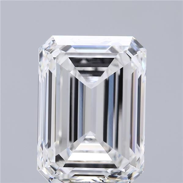 18.41 Carat EMERALD Shape F Colour VVS2 Clarity  Cut - White Lab Diamond - 1617142