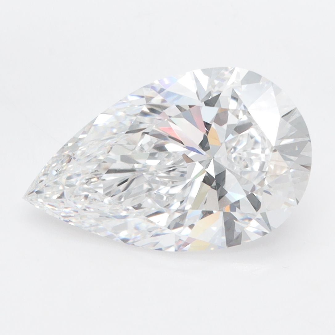 3.08ct Pear D IF Lab-Grown Diamond