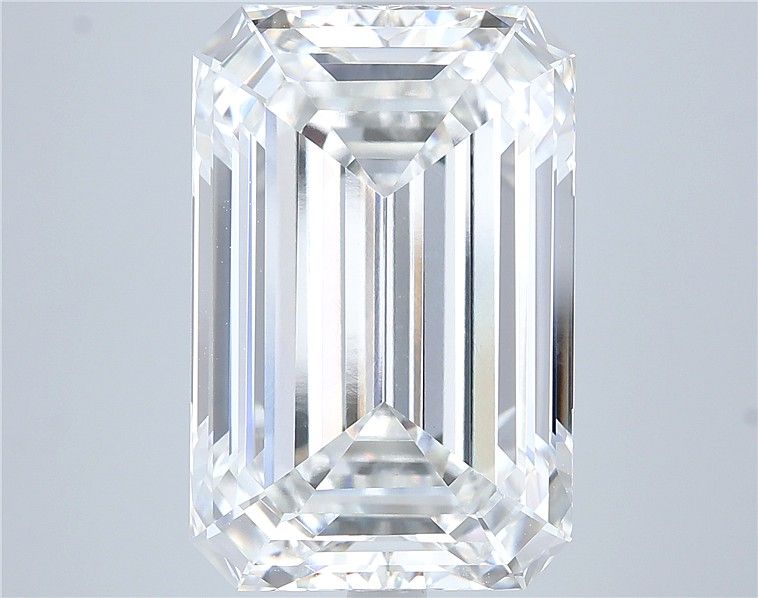 11.09 Carat EMERALD Shape F Colour VVS2 Clarity  Cut - White Lab Diamond - 621473