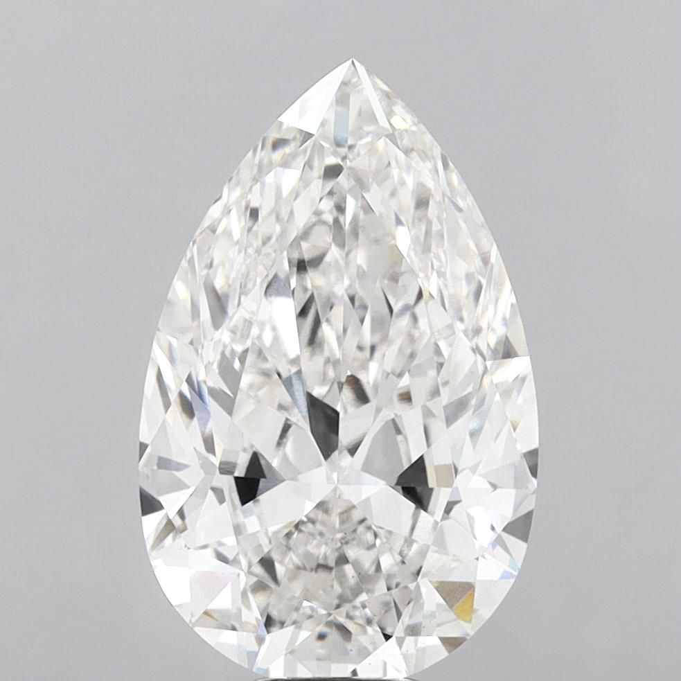 10.03 Carat PEAR Shape G Colour VS2 Clarity  Cut - White Lab Diamond - 572191