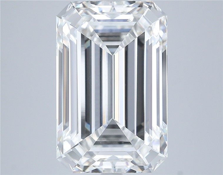 9.58 Carat EMERALD Shape F Colour VVS2 Clarity  Cut - White Lab Diamond - 726488