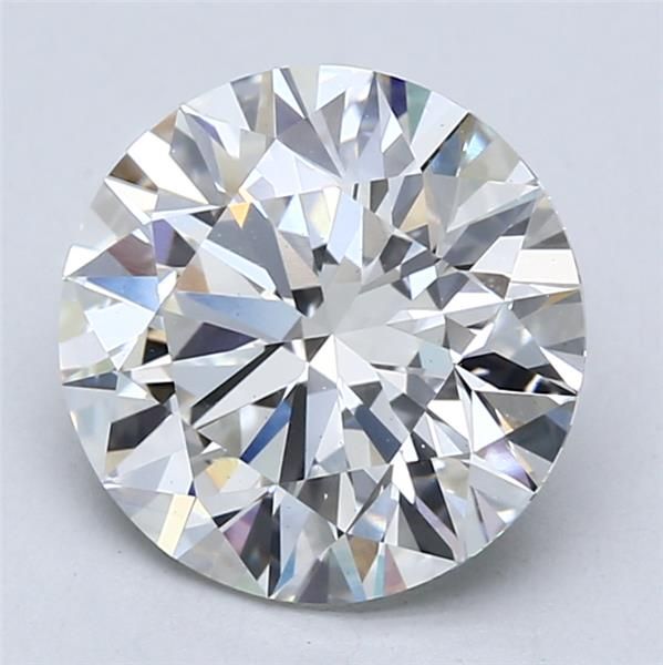 3.3ct Round F VS1 Lab-Grown Diamond