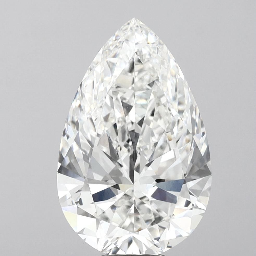10.06 Carat PEAR Shape E Colour VVS2 Clarity  Cut - White Lab Diamond - 1373412