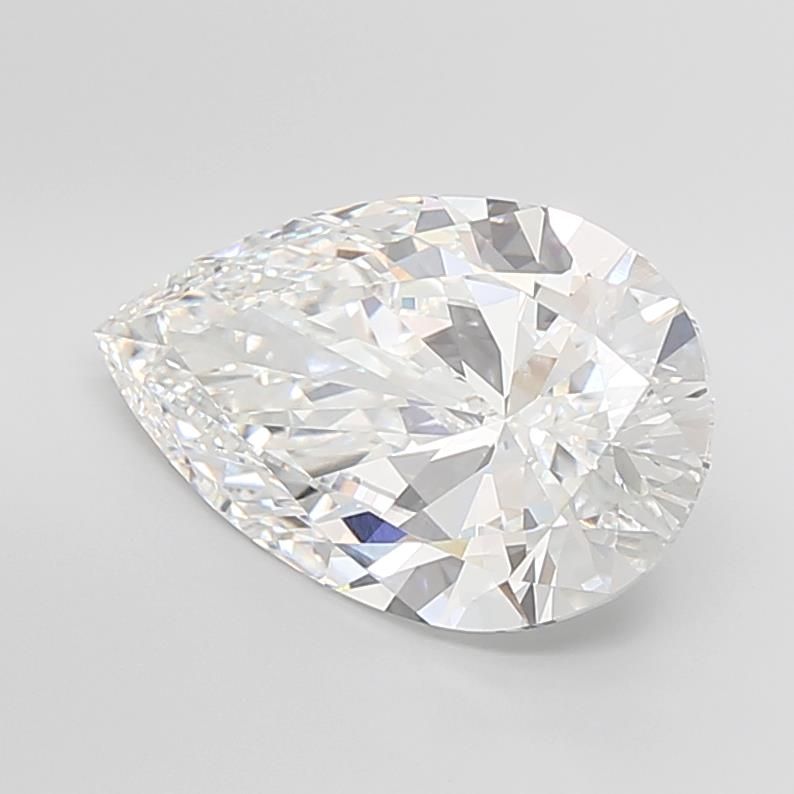 10.01 Carat PEAR Shape E Colour VVS2 Clarity  Cut - White Lab Diamond - 744012