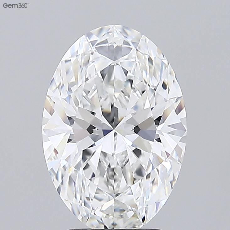 3.5ct Oval F VVS2 Lab-Grown Diamond