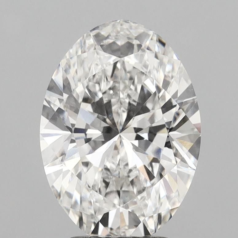 3.1ct Oval F VVS2 Lab-Grown Diamond