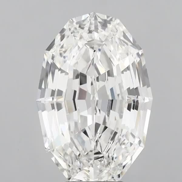 6.38ct Oval F VVS2 Lab-Grown Diamond