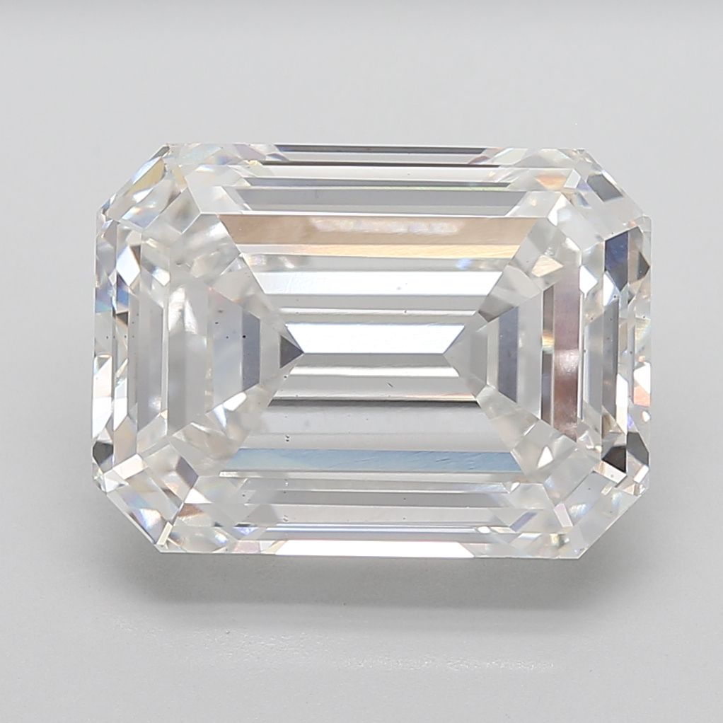 17.08 Carat EMERALD Shape F Colour VS2 Clarity  Cut - White Lab Diamond - 1002206