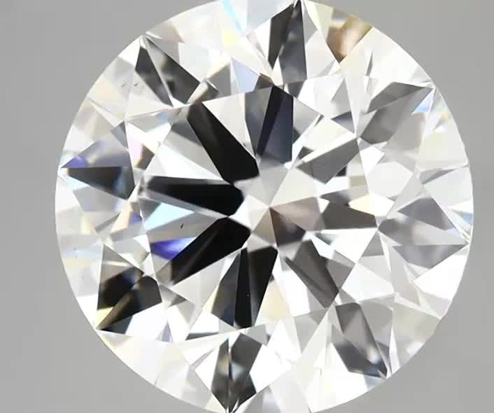 3.76ct Round F VS2 Lab-Grown Diamond