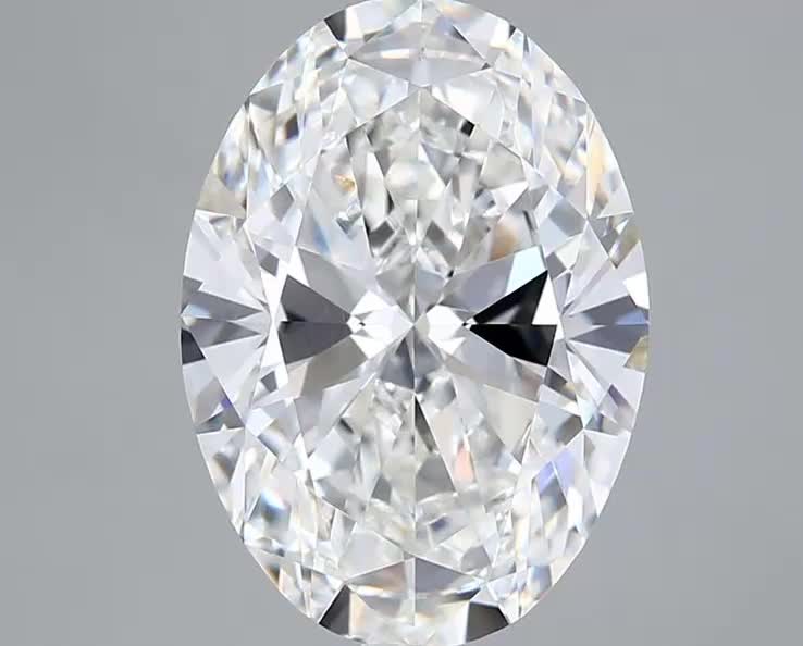 6.06ct Oval F VVS2 Lab-Grown Diamond