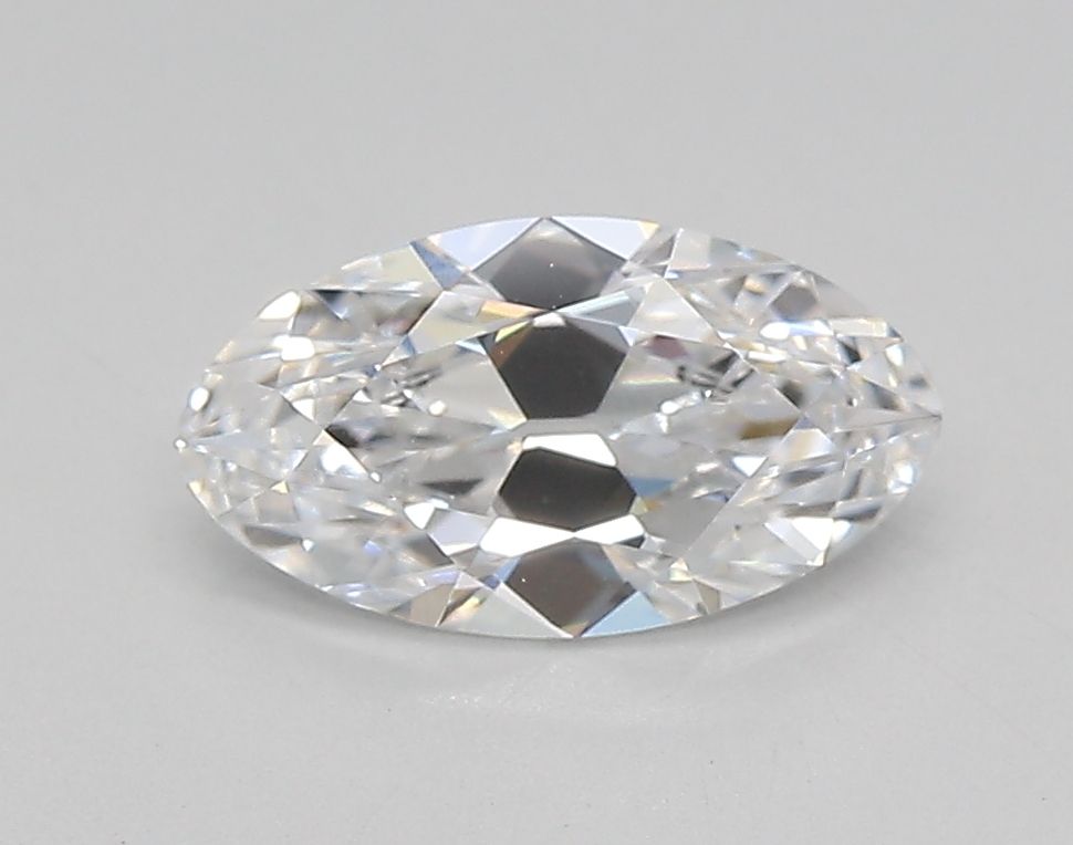 0.86ct Moval D VVS2 Lab-Grown Diamond