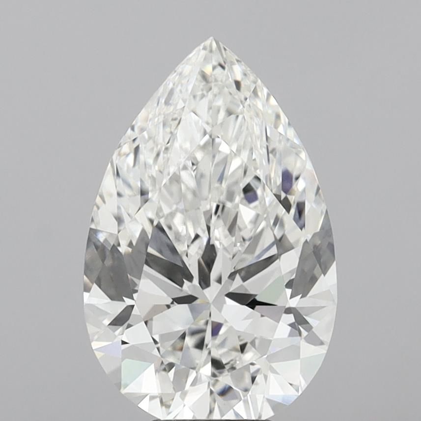 7.07ct Pear F VVS2 Lab-Grown Diamond