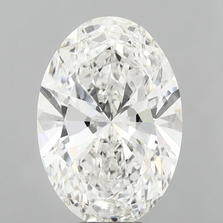 6.1ct Oval F VVS2 Lab-Grown Diamond