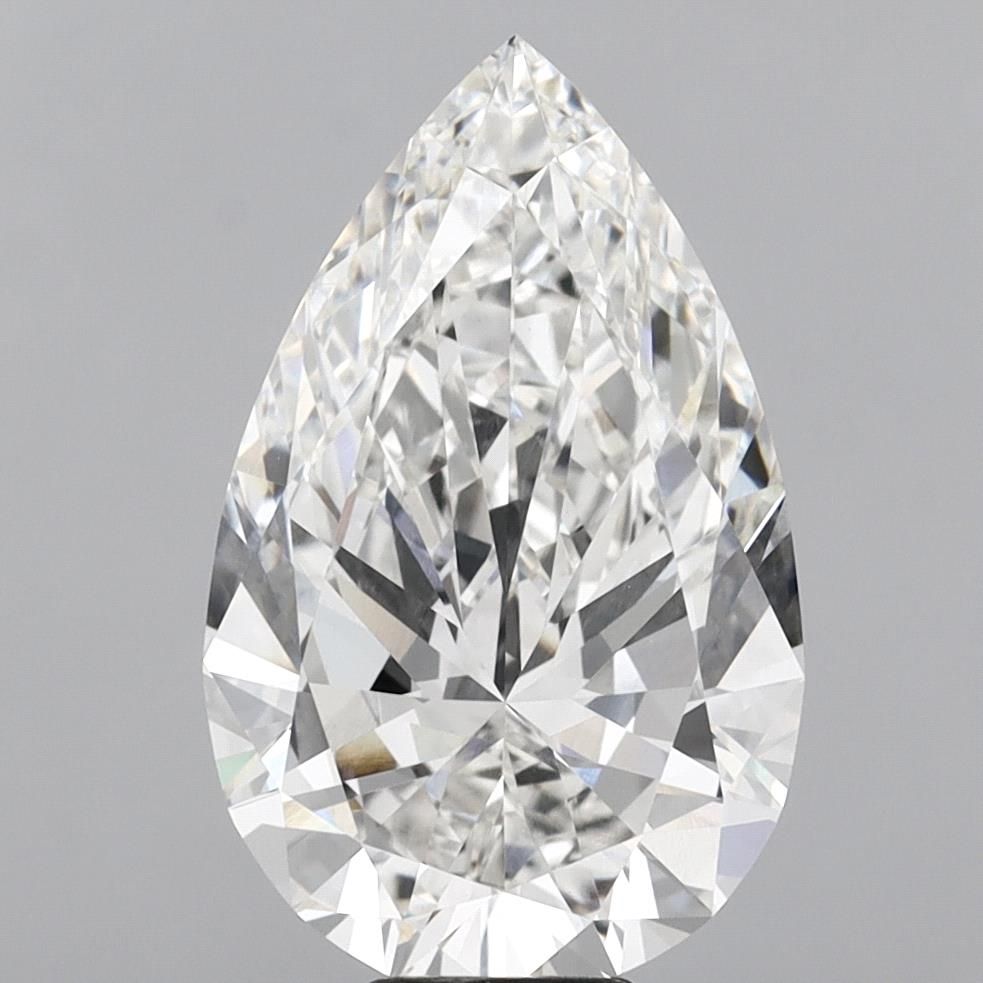10.01 Carat PEAR Shape F Colour VVS2 Clarity  Cut - White Lab Diamond - 885667