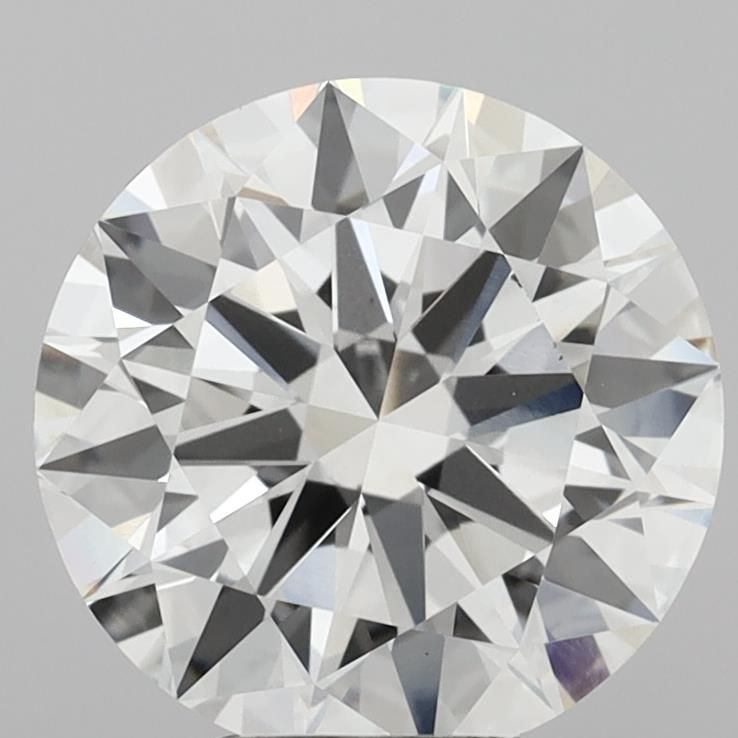 5.1ct Round F VVS2 Lab-Grown Diamond