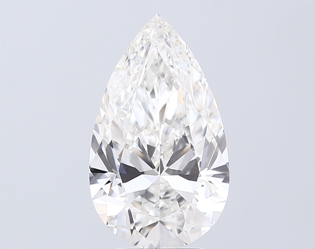 4.2ct Pear F VVS2 Lab-Grown Diamond