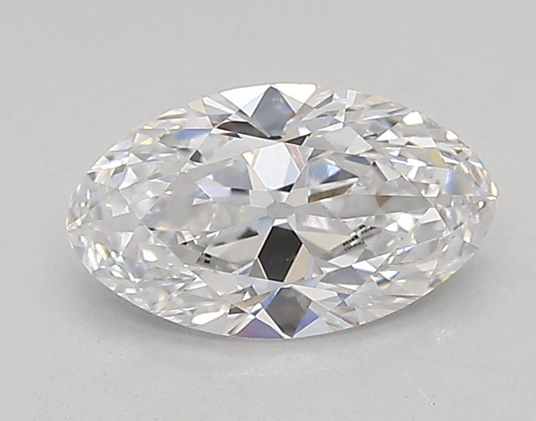 0.86ct Moval D VVS2 Lab-Grown Diamond