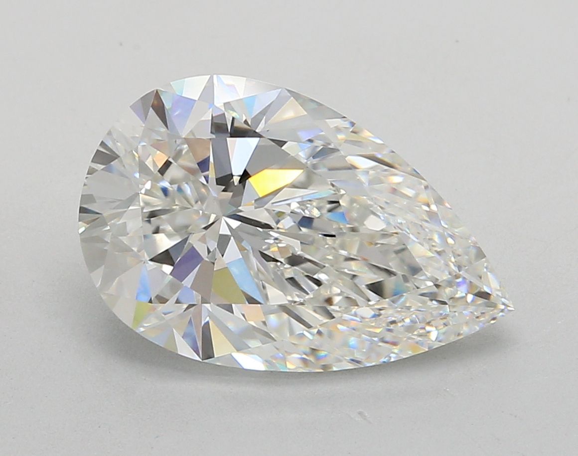 5.06ct Pear F VVS2 Lab-Grown Diamond