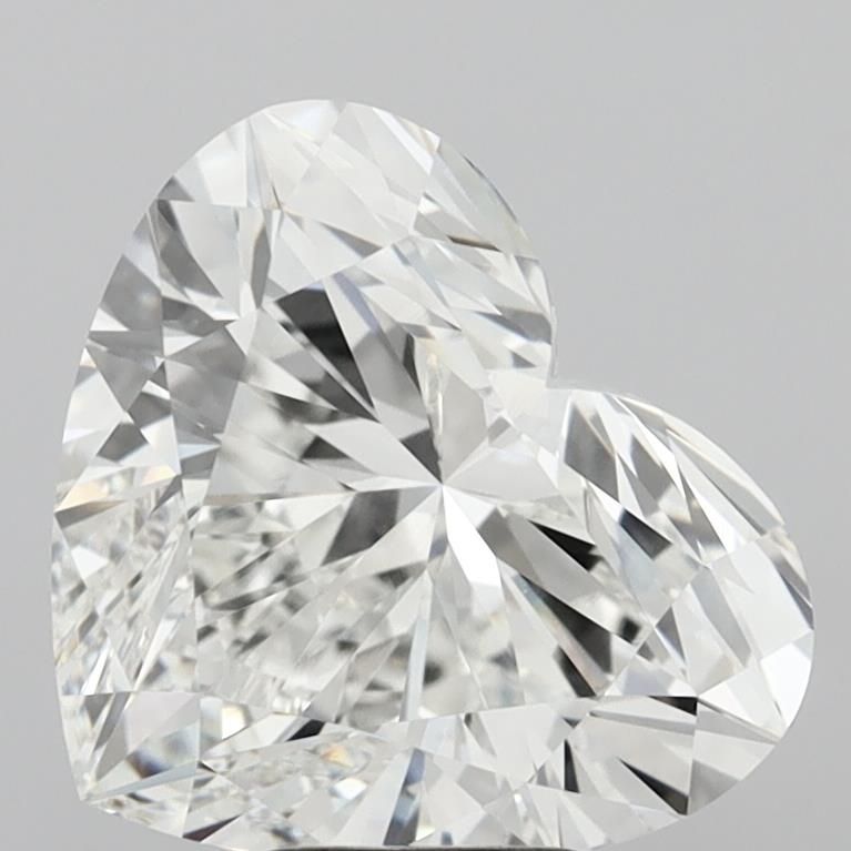 7.04ct Heart F VVS1 Lab-Grown Diamond
