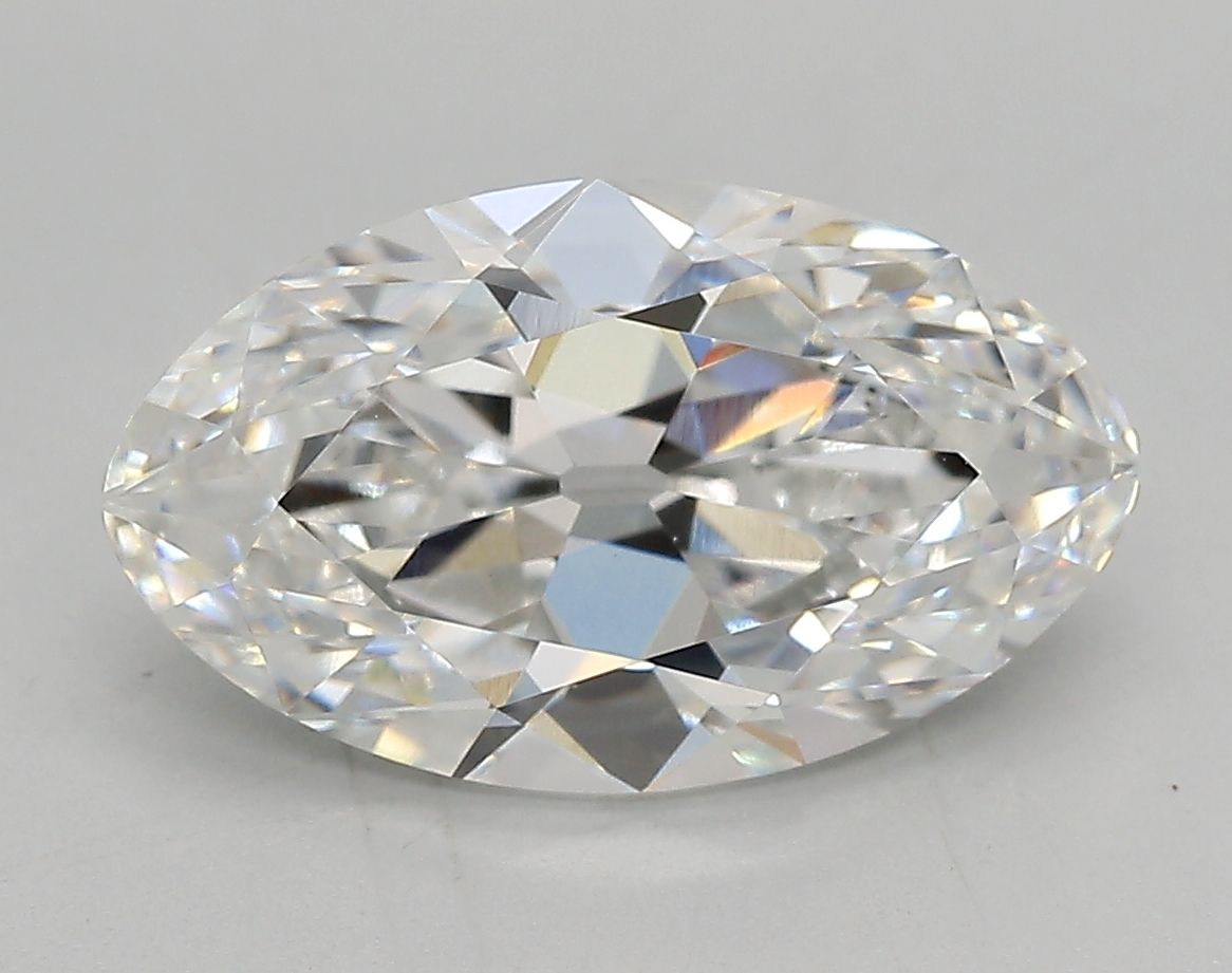 2.81ct Moval D VVS1 Lab-Grown Diamond