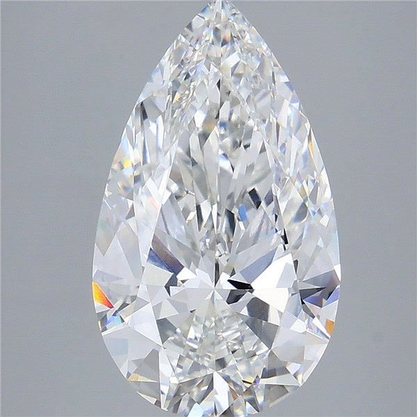 6.09ct Pear F VVS2 Lab-Grown Diamond
