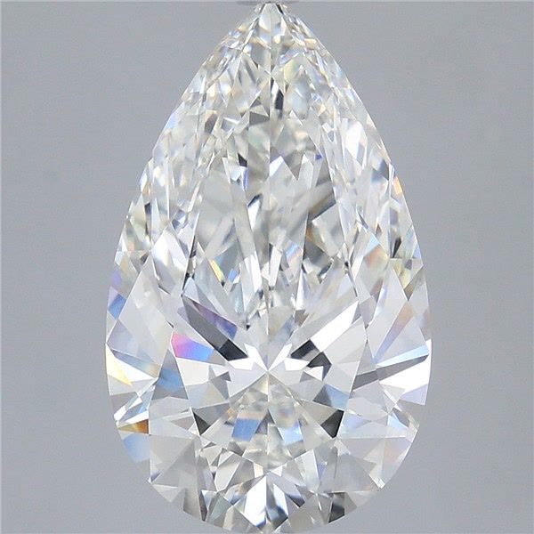 6.06ct Pear F VVS2 Lab-Grown Diamond