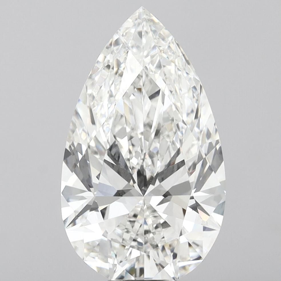 10.06 Carat PEAR Shape F Colour VVS2 Clarity  Cut - White Lab Diamond - 2317315