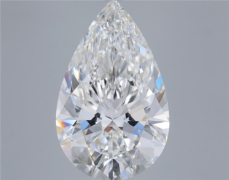 10.10 Carat PEAR Shape F Colour VVS2 Clarity  Cut - White Lab Diamond - 1619105
