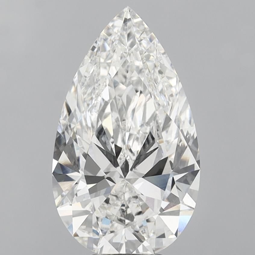6.1ct Pear F VVS2 Lab-Grown Diamond