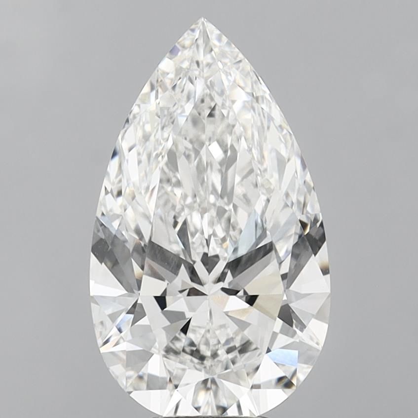 6.1ct Pear F VVS2 Lab-Grown Diamond