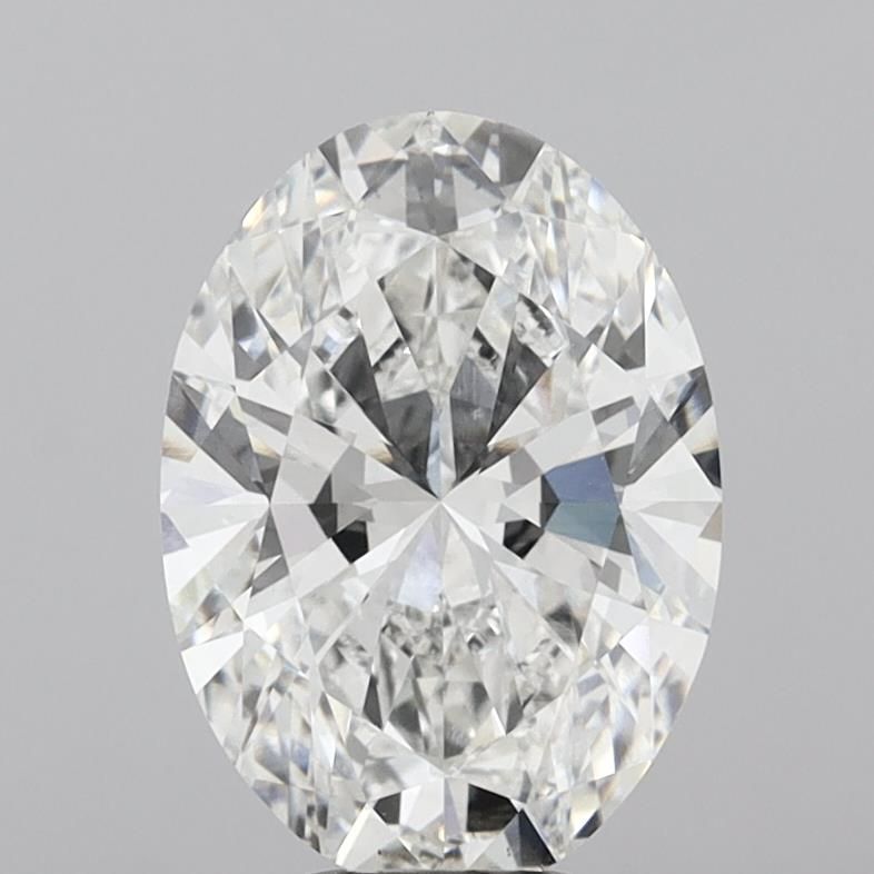 6.1ct Oval F VVS2 Lab-Grown Diamond