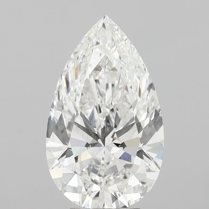 6.01ct Pear F VVS2 Lab-Grown Diamond