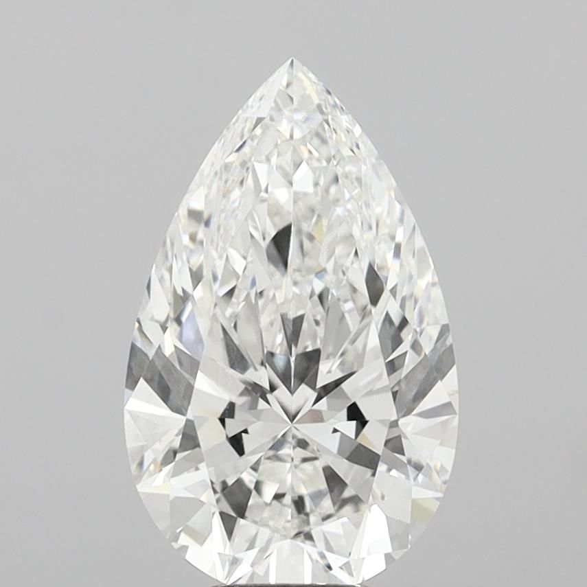 6.01ct Pear F VVS2 Lab-Grown Diamond