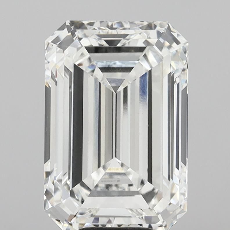 10.09 Carat EMERALD Shape F Colour VVS2 Clarity  Cut - White Lab Diamond - 1637630