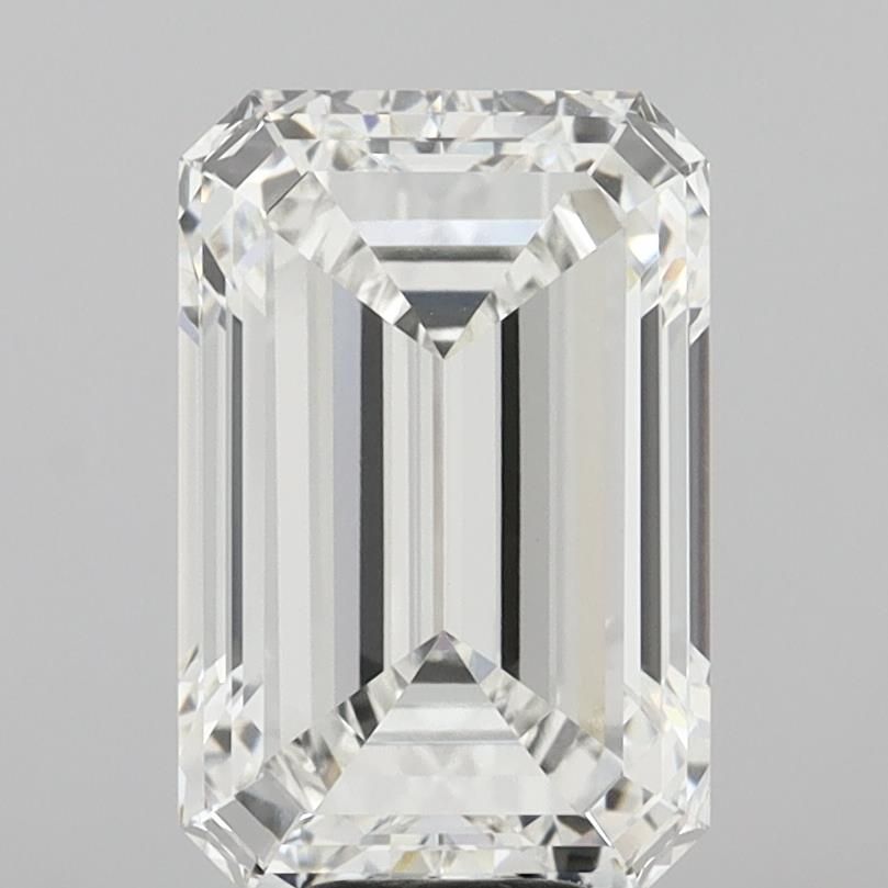 10.05 Carat EMERALD Shape F Colour VVS2 Clarity  Cut - White Lab Diamond - 1637636