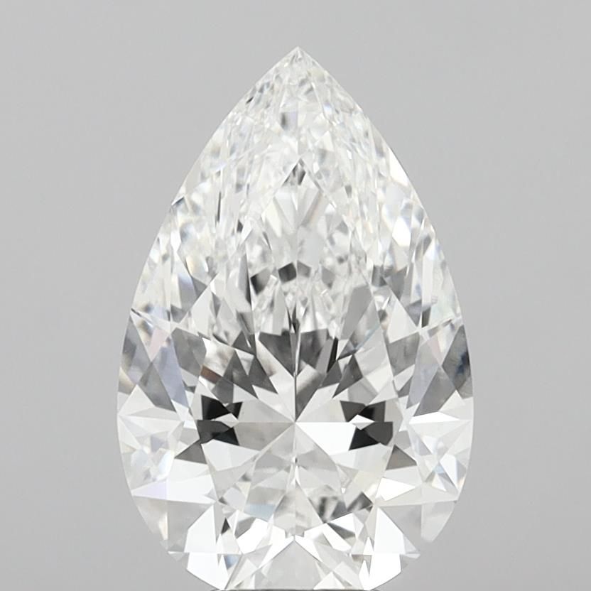 6.06ct Pear F VVS2 Lab-Grown Diamond