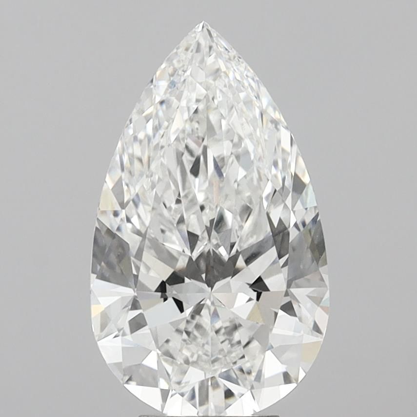 6.1ct Pear F VVS2 Lab-Grown Diamond
