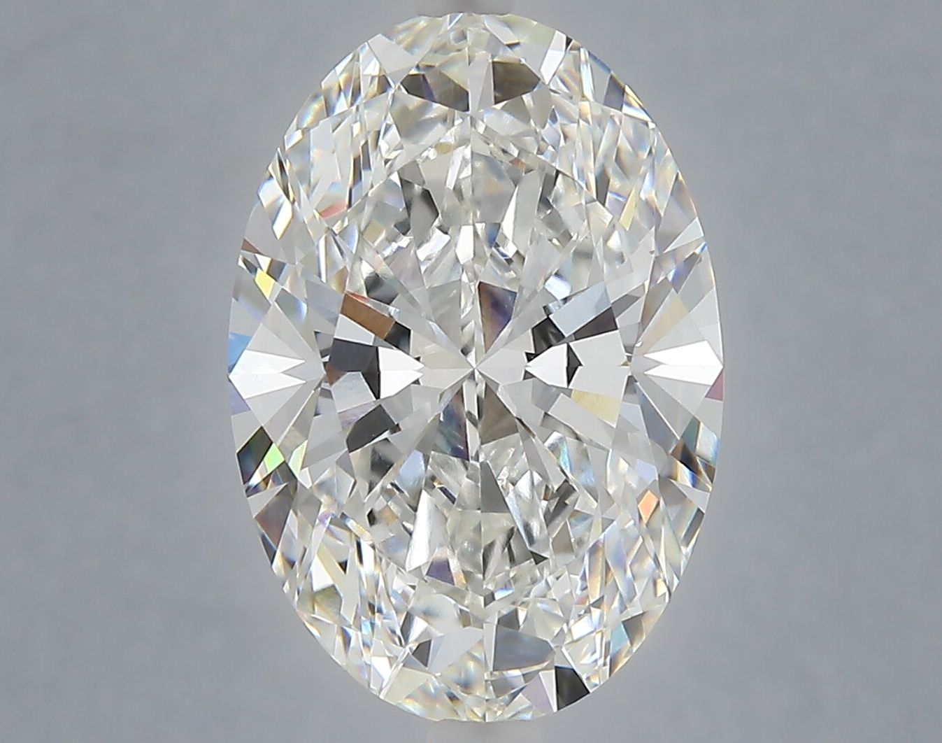 6.1ct Oval F VVS2 Lab-Grown Diamond