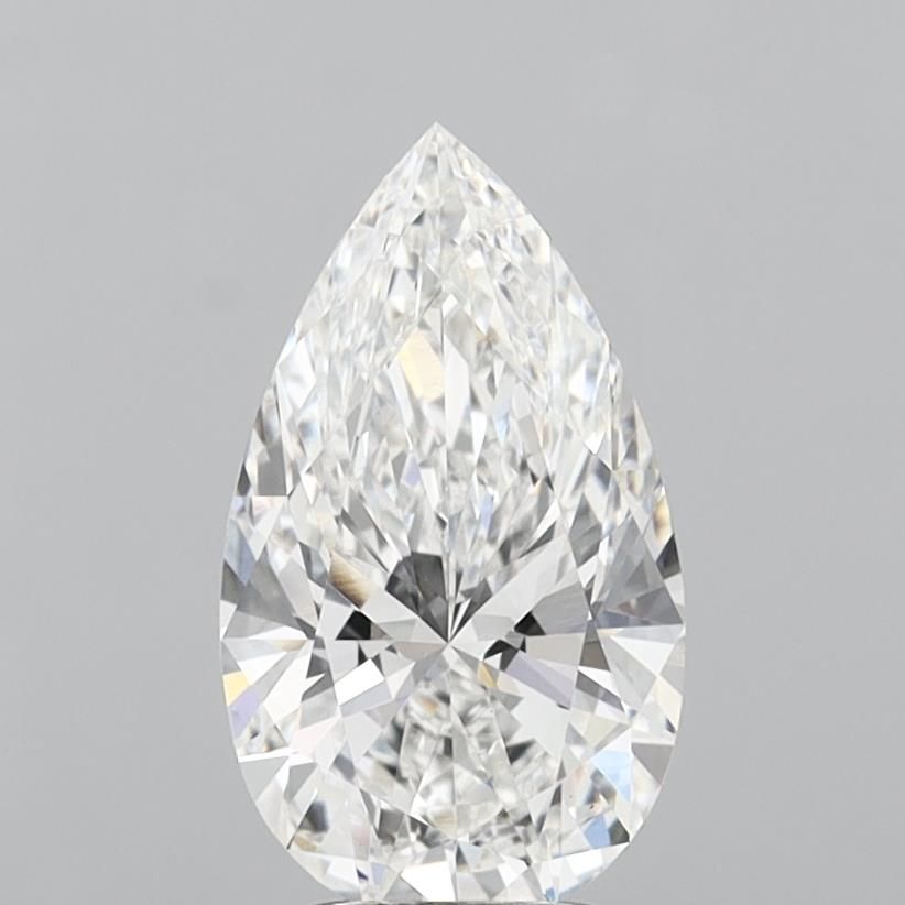 3.08ct Pear E VVS2 Lab-Grown Diamond