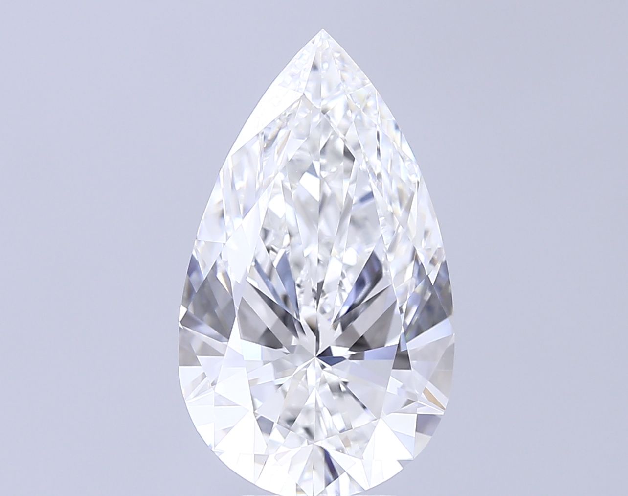 6.08ct Pear F VVS2 Lab-Grown Diamond