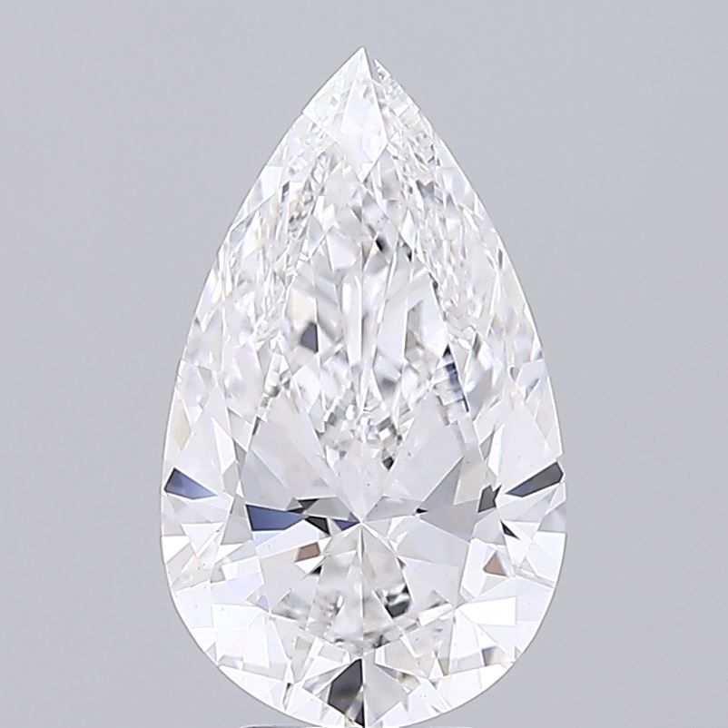 6.01ct Pear D VVS2 Lab-Grown Diamond