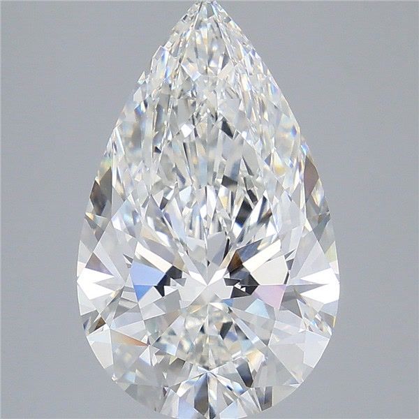 6.58ct Pear F VVS2 Lab-Grown Diamond