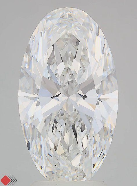 4.1ct Moval D VVS2 Lab-Grown Diamond