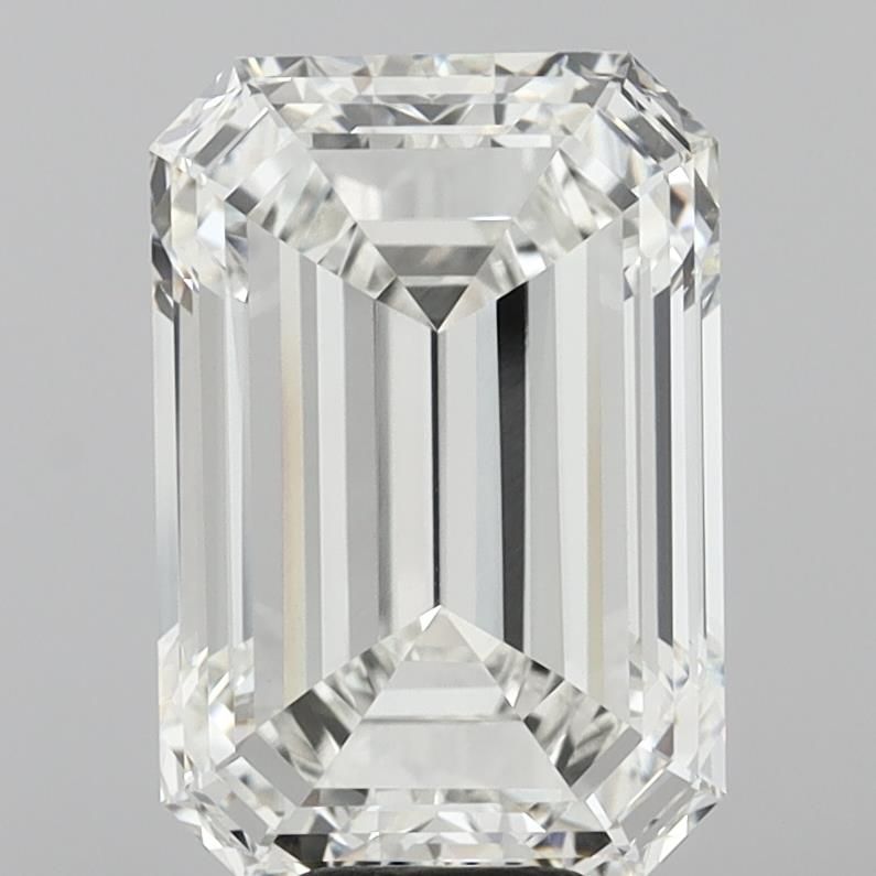 11.57 Carat EMERALD Shape F Colour VVS2 Clarity  Cut - White Lab Diamond - 1854298