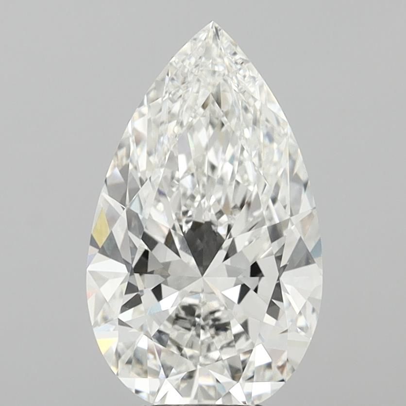 6.1ct Pear F VVS2 Lab-Grown Diamond