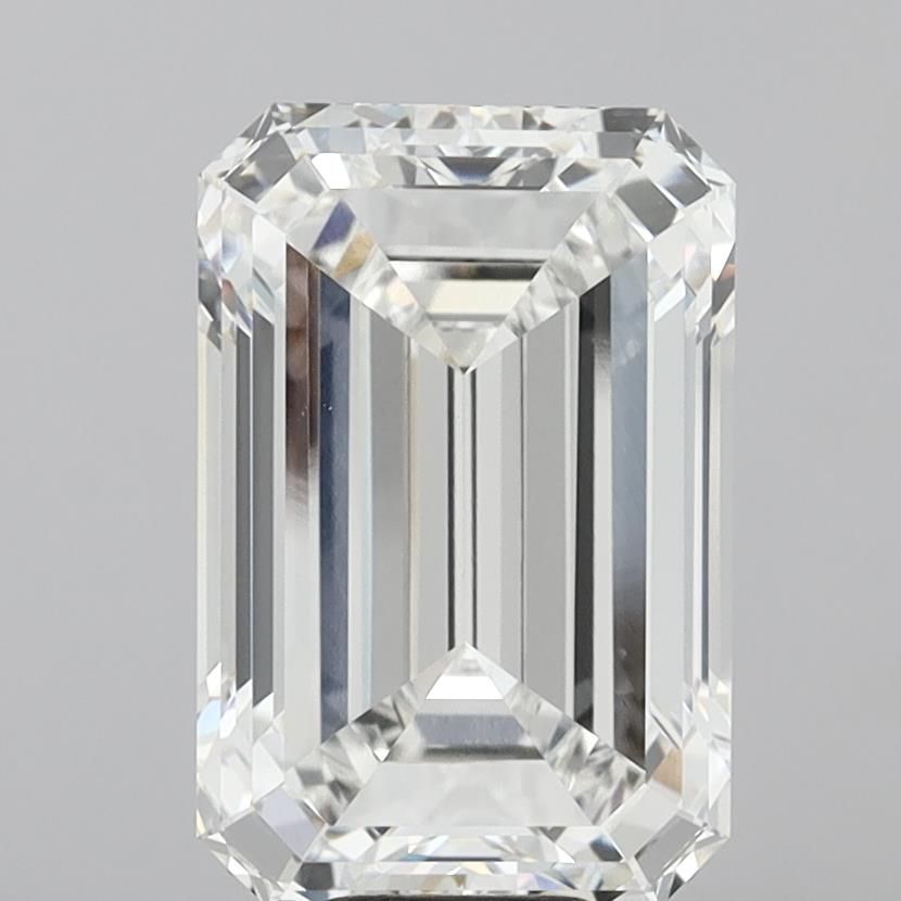 10.59 Carat EMERALD Shape F Colour VVS2 Clarity  Cut - White Lab Diamond - 1979380