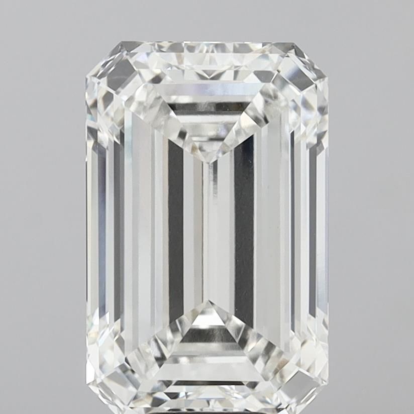 10.06 Carat EMERALD Shape F Colour VVS2 Clarity  Cut - White Lab Diamond - 2092145