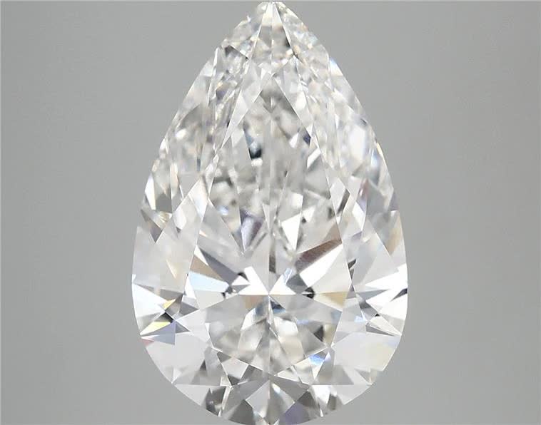 3.91ct Pear F VVS2 Lab-Grown Diamond